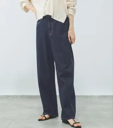 GLOBAL WORK GOOD 데님 배기 팬츠 S 사이즈 택 포함