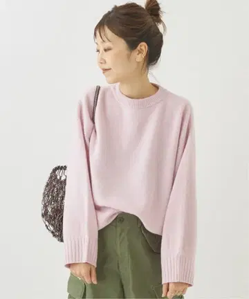 Plage 파인 울 와이드 크루 풀오버