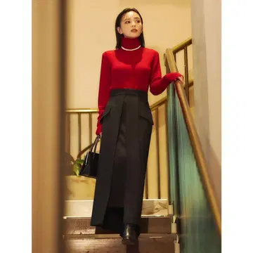 anuans 레이어드 2way 디자인 스커트