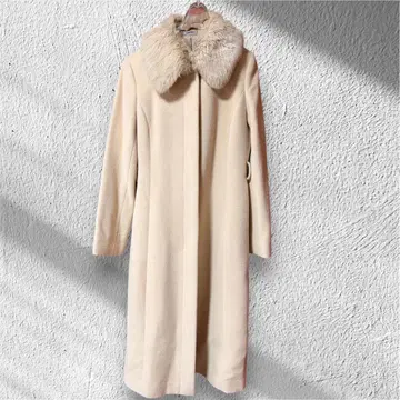cerchio 퍼 달린 롱 코트 택 없음