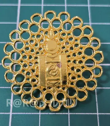 박람회 몽골관 핀 배지 골드 원 몽골 파빌리온