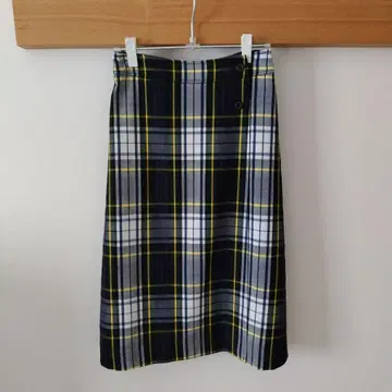 데셍 체크 스커트