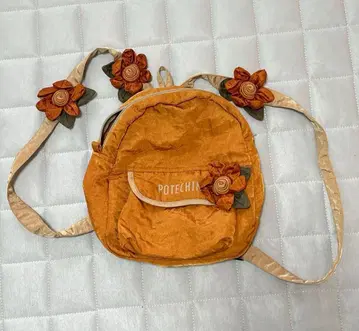 포테치노 작은 백팩 오렌지 아이들에게도