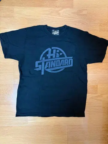 Hi-Standard 로고 밴딩 T셔츠 블랙 M