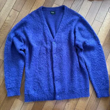 BEAMS 보라색 L 사이즈 가디건