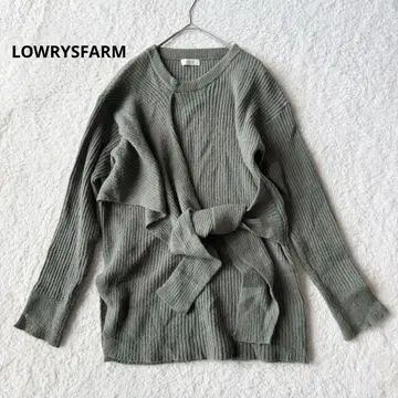 로리즈팜 리브 니트 무스비 디자인 도킹 프리 카키