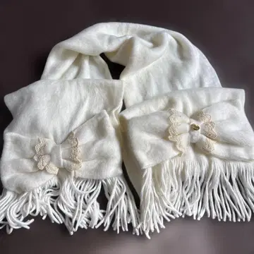 Liz Lisa 리본 포함 화이트 머플러