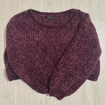 EMODA 버건디 니트 스웨터