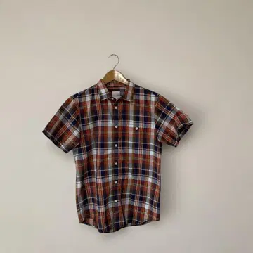 THE NORTH FACE 반팔 체크 셔츠