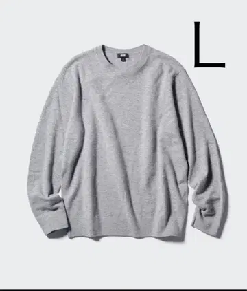 UNIQLO 캐시미어 100% 크루넥 스웨터 L 사이즈