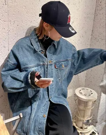 ungrid 빅 실루엣 데님 자켓