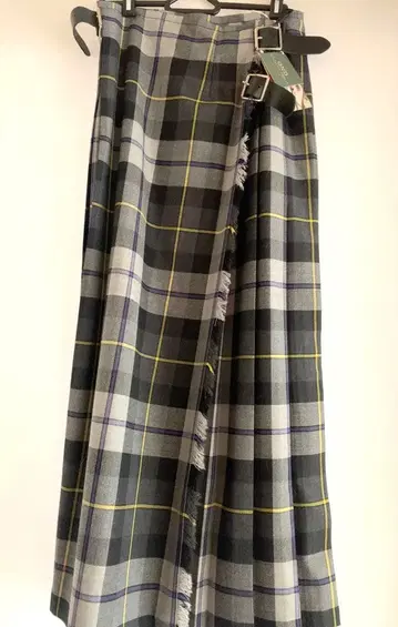 택 포함 새상품 오닐 오브 더블린 울 터탄 롱 퀼트 스커트