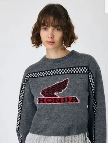 [ MOUSSY ] HONDA JACQUARD 니트탑