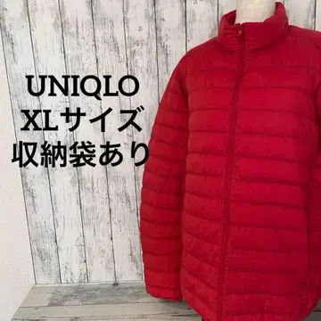 유니클로 울트라 라이트 다운 자켓 레드 사이즈 XL