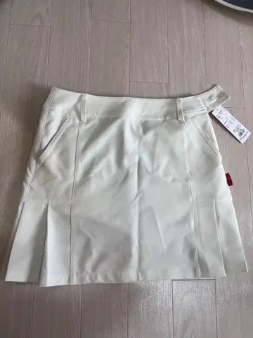 여성용 골프 화이트 플리츠 스커트