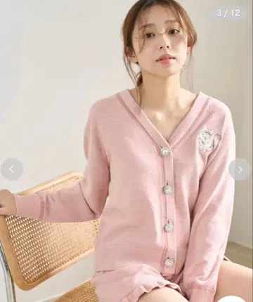 스나이델 홈 택 포함 새상품 CAT 자수 니트 가디건