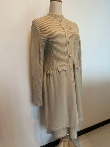 셋업 원피스 M 사이즈 베이지