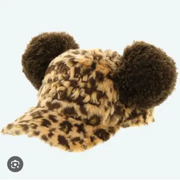 [ 새상품급 ] 미키 팬캡 레오파드 무늬