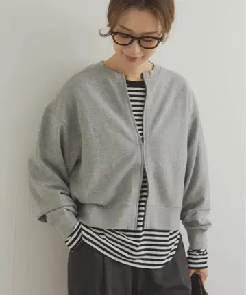 [ 새상품 ] DOORS 코튼 맨투맨 ZIP 가디건