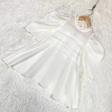 [ DESIGN WORKS ] (38) 오간자 프론트 플리츠 블라우스