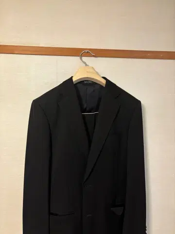 Savile Row 블랙 수트 상복 상하의 방충 사용