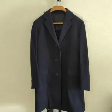 가마쿠라 셔츠 남성용 체스터 코트 네이비 M 사이즈
