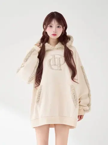 다리치 darich DD 보아 후드티 아이보리