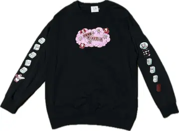 츄우카타베타이 콜라보 맨투맨 [블랙]