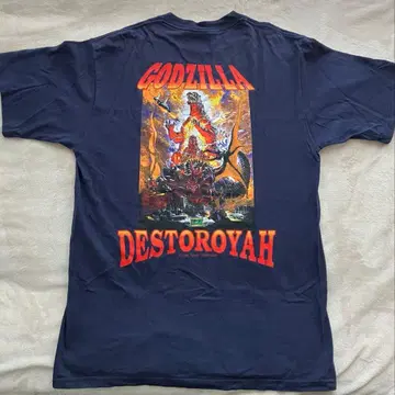 90's 빈티지 Godzilla T셔츠 L 네이비 컬러
