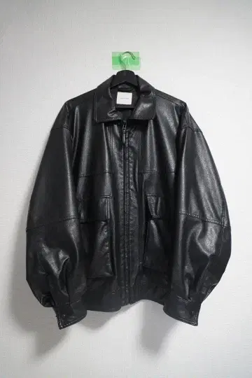 FREAK'S STORE 인조 가죽 블루종 집업 블랙