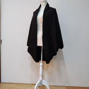 블랙 이로도메소데 패턴 없음 모몽가 코트 겉옷 숄 문양 없음 안감 있음