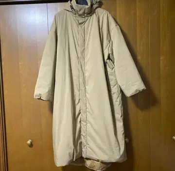 N.O.R.C 노크 패딩 롱 코트 다운 베이지