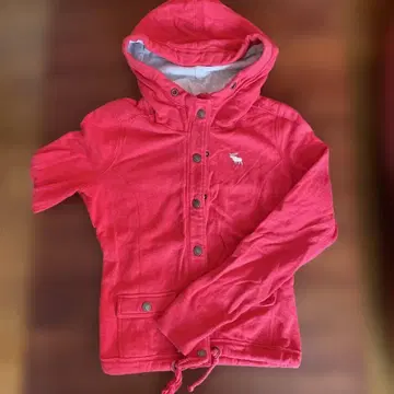 아바클로 abecrombie&fitch Msize 풀 집업 후드티 빨간색