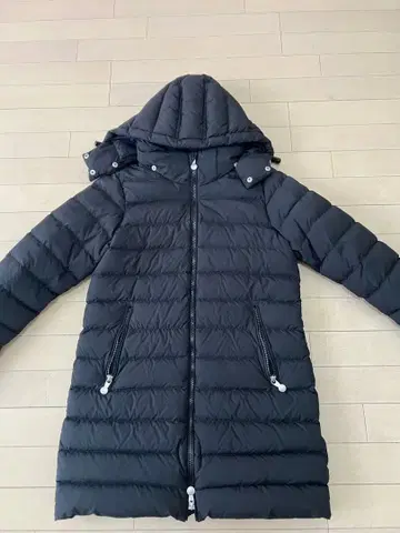 PYRENEX 블랙 다운 자켓 롱 기장