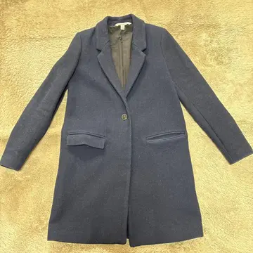 ZARA TRAFALUC 네이비 롱 코트 S