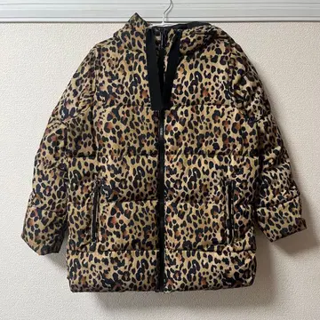 Gap 레오파드 무늬 다운 자켓 xxs 사이즈