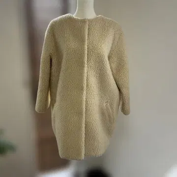 베이지 보아 플리스 자켓