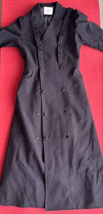 AMERI 롱 원피스 차콜 그레이 계열