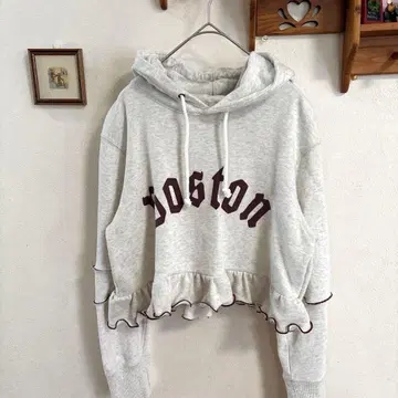 구제 의류 후드티 크림슨 메로우