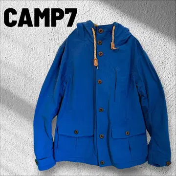 CAMP7 마운틴 후드티 등산 아웃도어 윈드브레이커 블루
