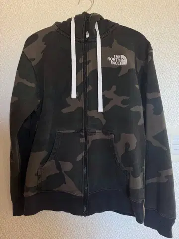 THE NORTH FACE 카모 패턴 집업 후드티