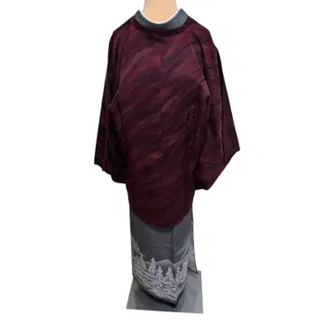 도우치 이세탄 코트 새상품급 순수 실크 성인 포멀 고급 엘레강트 시크