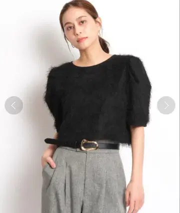 Mystrada 샤기 크롭 풀오버