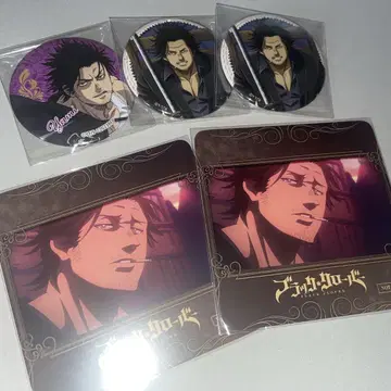 블랙클로버 야미 캔뱃지 코스터 Web 복권 영화 한정판