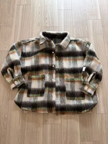 and ST MAKE 안도 에스티 바야코 셔츠 자켓 체크 무늬