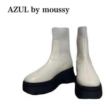미사용 새상품 AZUL by moussy 트랙 밑창 삭스 부츠 M