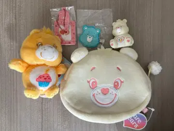 케어베어 파우치 키링 헤어 클립