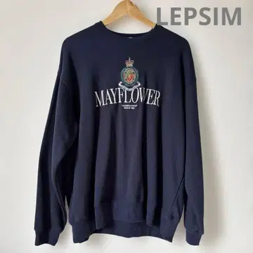 LEPSIM 자수 로고 네이비 트레이닝복