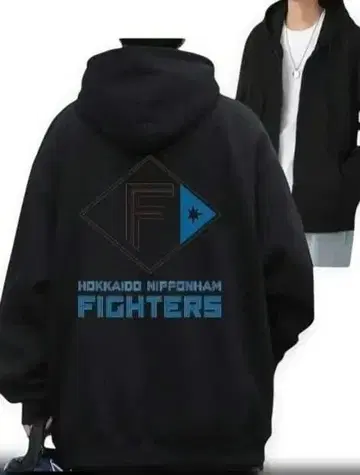 일본햄 파이터즈 후드티 XL 블랙