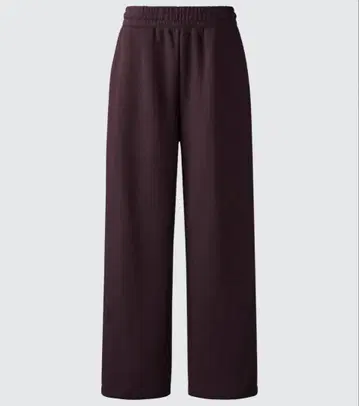 UNIQLO C 맨투맨 와이드 팬츠 와인 XS